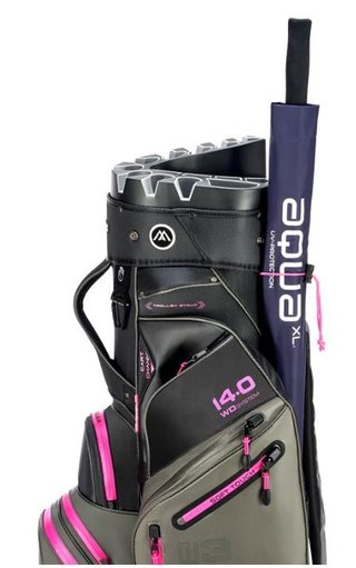 Big Max Dri Lite Silencio 3 Organizer cart bag, charcoal/black/fuchsia