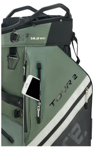 Big Max Dri Lite Tour 2 cart bag, black/olive/off white