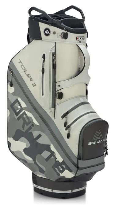 Big Max Dri Lite Tour 2 cart bag, grey camo/off white