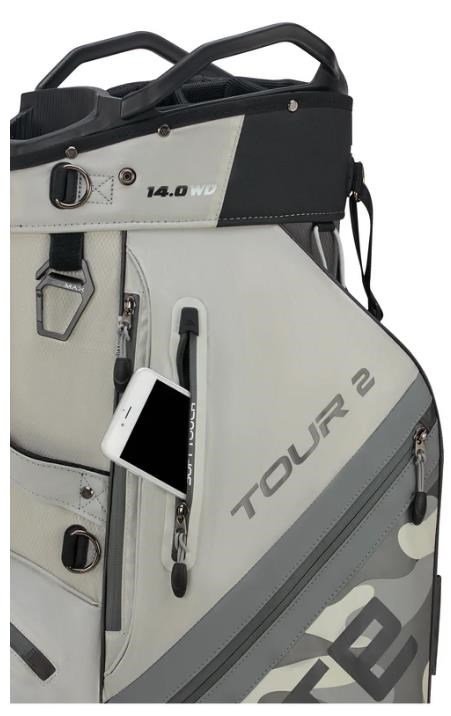 Big Max Dri Lite Tour 2 cart bag, grey camo/off white