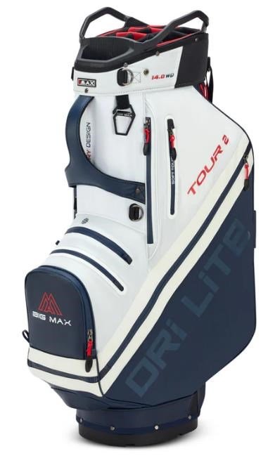 Big Max Dri Lite Tour 2 cart bag, röd/vit/marinblå
