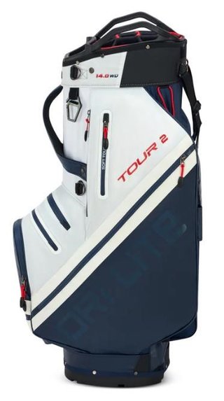 Big Max Dri Lite Tour 2 cart bag, röd/vit/marinblå