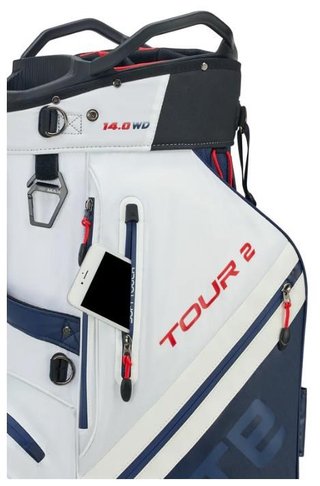 Big Max Dri Lite Tour 2 cart bag, röd/vit/marinblå