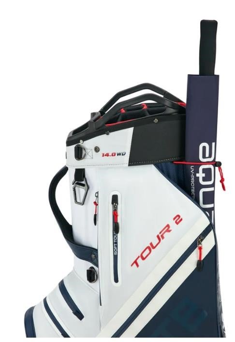 Big Max Dri Lite Tour 2 cart bag, röd/vit/marinblå