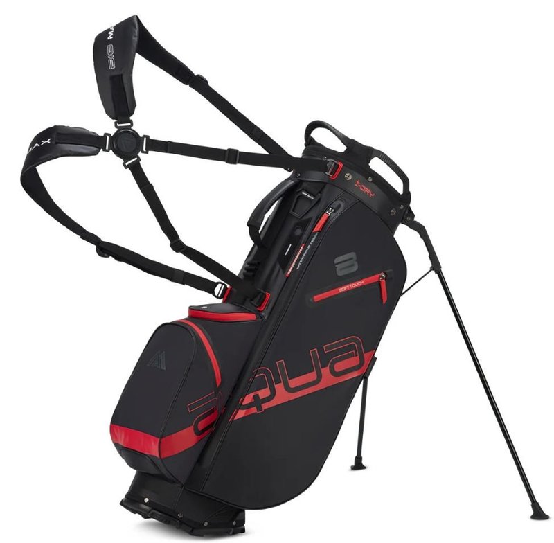 Big Max Aqua Eight H stand bag, svart/röd