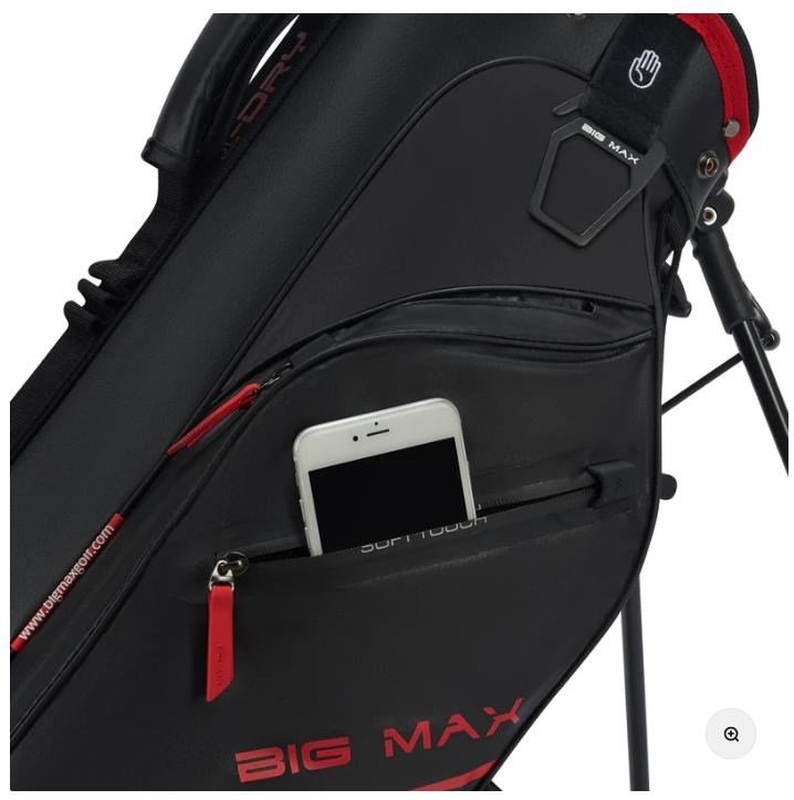 Big Max Aqua Seven H stand bag, svart/röd