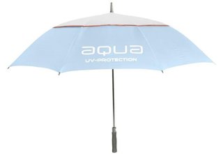 Big Max Aqua Umbrella UV paraply 60", isblå/vit/persika