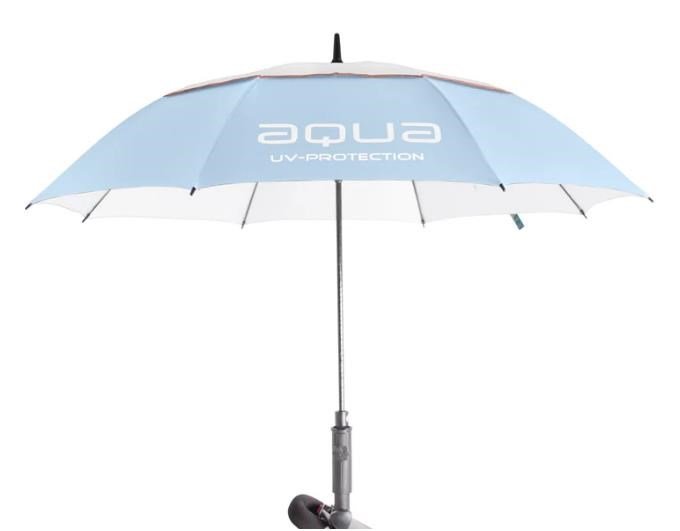 Big Max Aqua Umbrella UV paraply 60", isblå/vit/persika