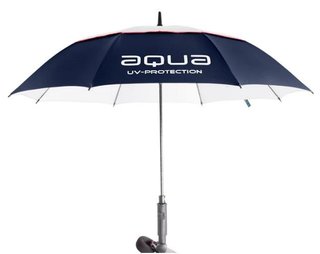 Big Max Aqua Umbrella UV paraply 60", navy/vit/röd