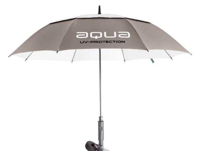 Big Max Aqua Umbrella UV paraply 60", taupe/vit/svart