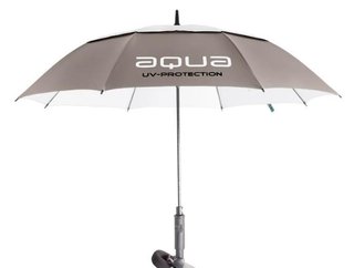 Big Max Aqua Umbrella UV paraply 60", taupe/vit/svart