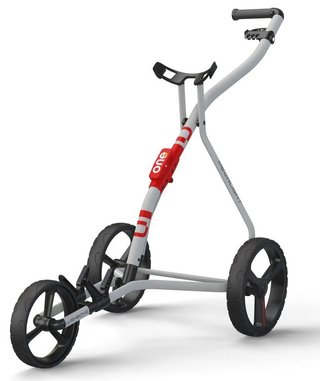 Wishbone One manuell trolley, vit/röd