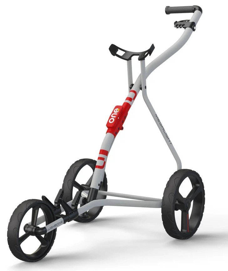 Wishbone One manuell trolley, vit/röd