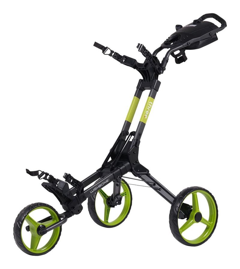 Wishbone Cube Three manuell vagn, svart/lime