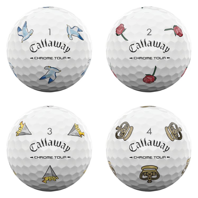 Callaway Limited Edition Chrome Tour Major Series: July Major golfbollar 2026 (12 bollar)