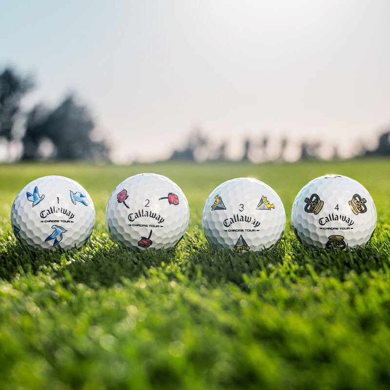 Callaway Limited Edition Chrome Tour Major Series: July Major golfbollar 2026 (12 bollar)