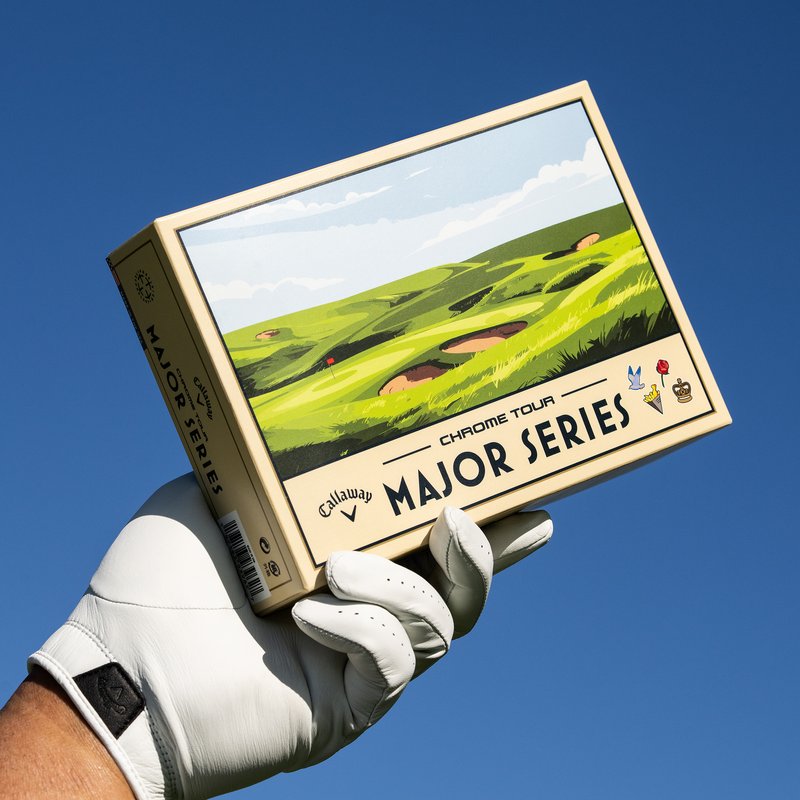 Callaway Limited Edition Chrome Tour Major Series: July Major golfbollar 2026 (12 bollar)