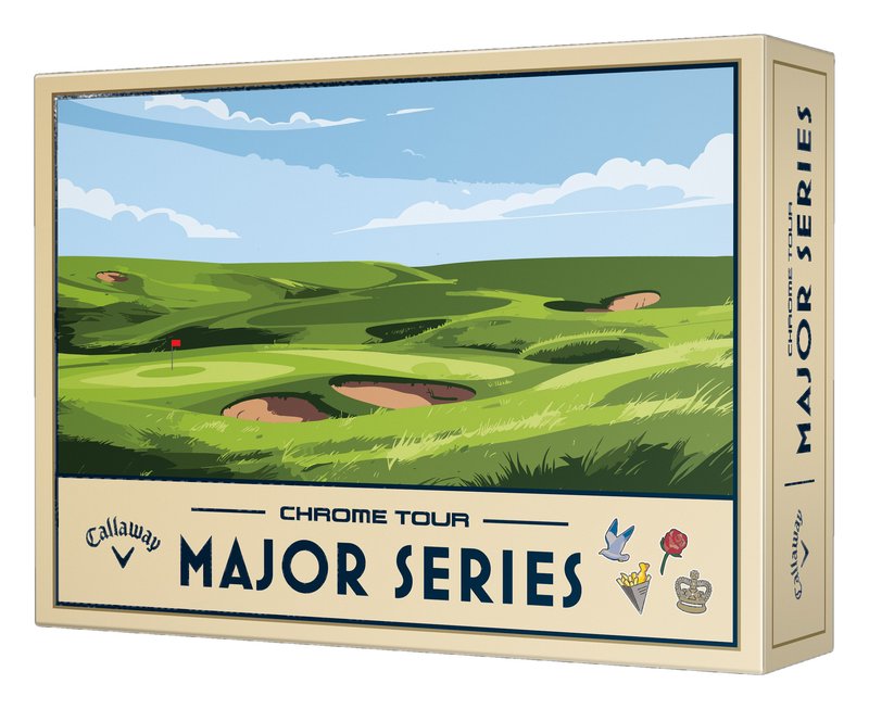 Callaway Limited Edition Chrome Tour Major Series: July Major golfbollar 2026 (12 bollar)