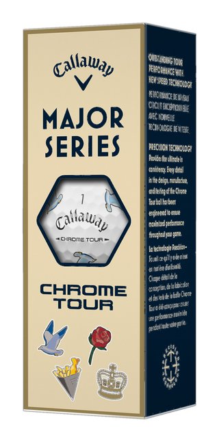 Callaway Limited Edition Chrome Tour Major Series: July Major golfbollar 2026 (12 bollar)