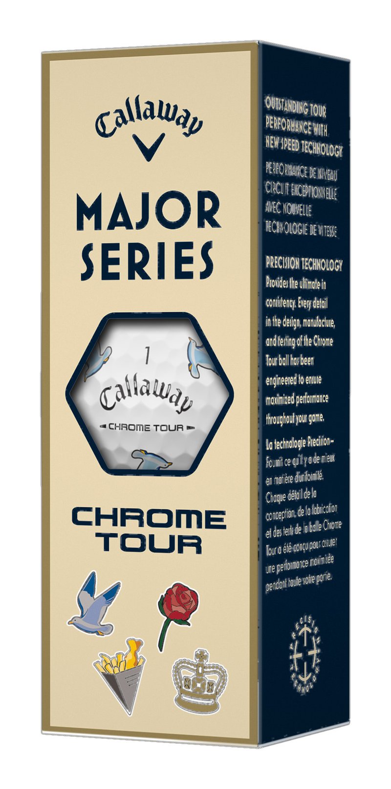 Callaway Limited Edition Chrome Tour Major Series: July Major golfbollar 2026 (12 bollar)