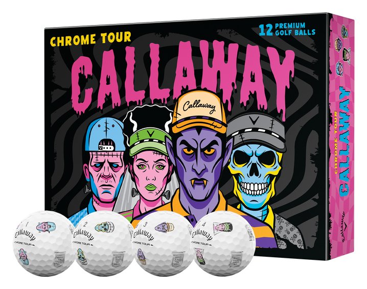 Callaway Chrome Tour Truvis golfbollar, Halloween