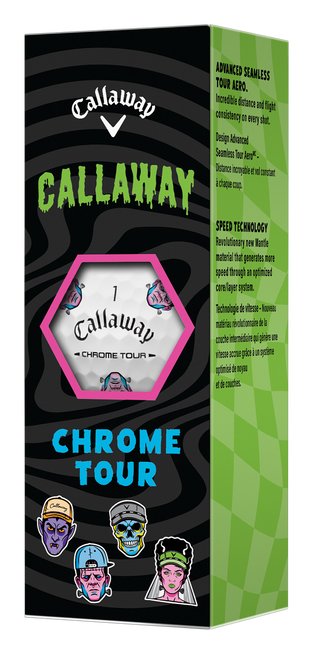 Callaway Chrome Tour Truvis golfbollar, Halloween