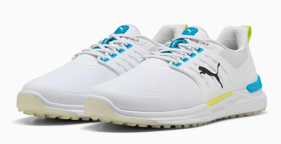 Puma Ignite Elevate 2 herr golfskor, vit/blå