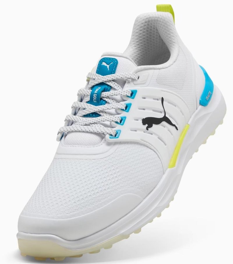 Puma Ignite Elevate 2 herr golfskor, vit/blå