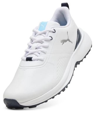 Puma Fusion Grip 6 Evo herr golfskor, vit/silver