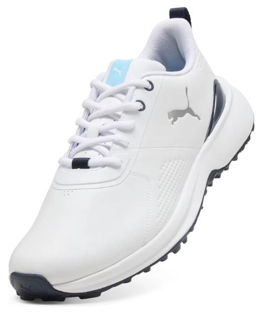 Puma Fusion Grip 6 Evo herr golfskor, vit/silver