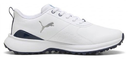 Puma Fusion Grip 6 Evo herr golfskor, vit/silver
