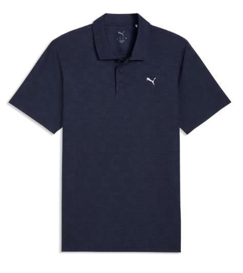 Puma Mattr Deco Jacquard herr polo, deep navy