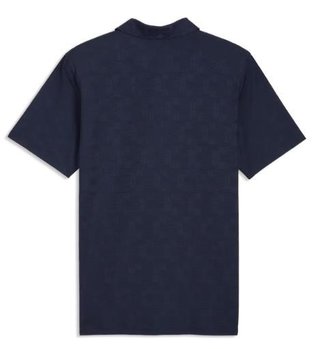 Puma Mattr Deco Jacquard herr polo, deep navy