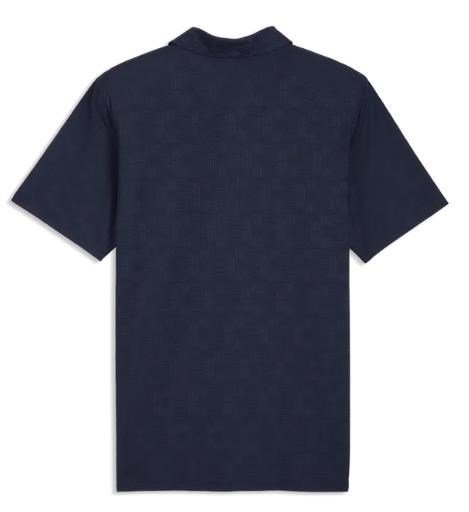 Puma Mattr Deco Jacquard herr polo, deep navy