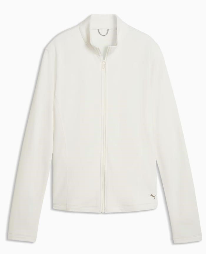 Puma Pure Textured Full-Zip damjacka, warm white