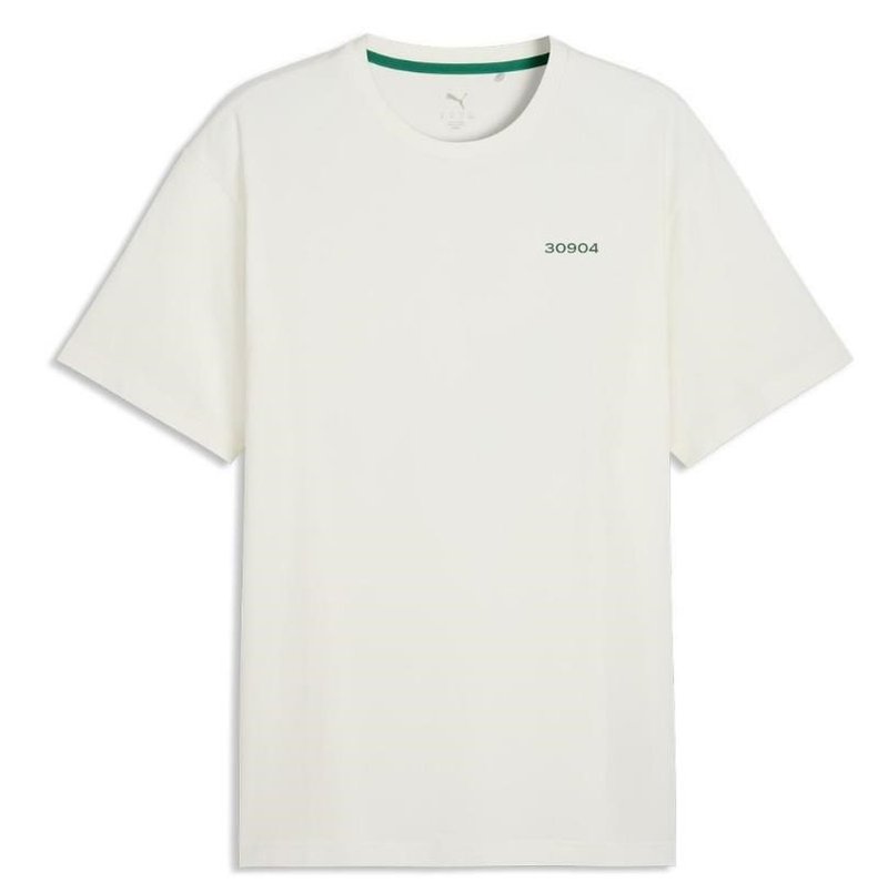 Puma 30904 herr polo, warm white/green