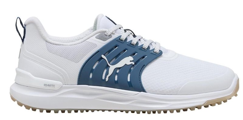 Puma IGNITE Elevate 2 herr golfskor, vit/blå