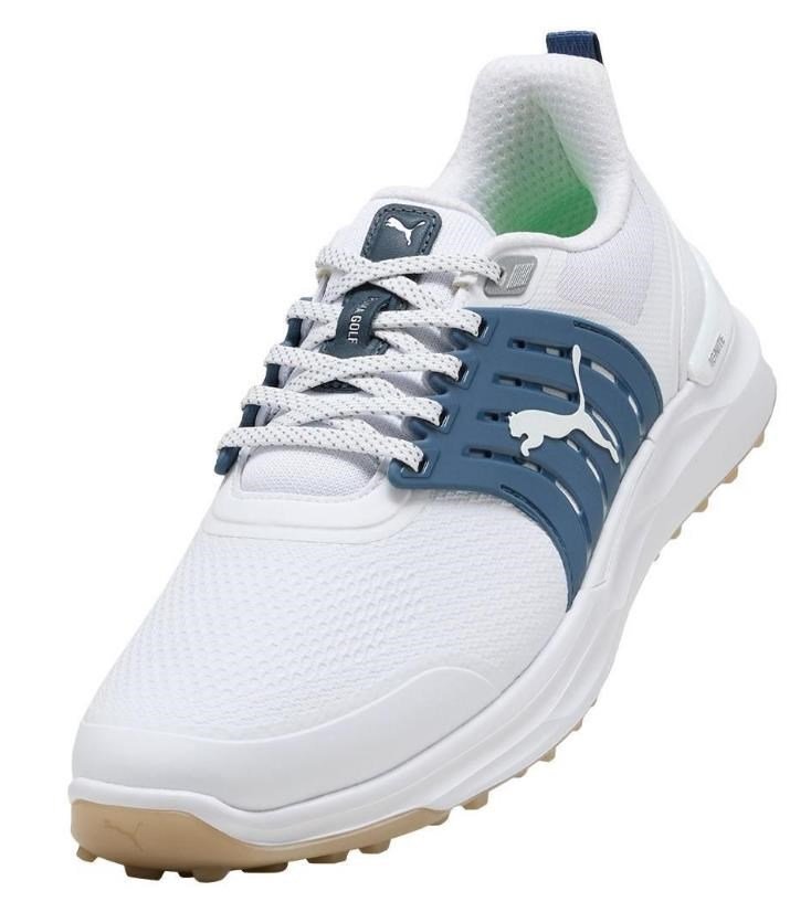 Puma IGNITE Elevate 2 herr golfskor, vit/blå