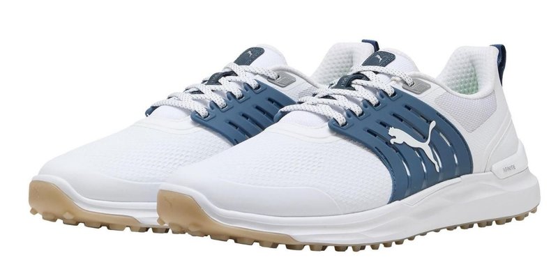 Puma IGNITE Elevate 2 herr golfskor, vit/blå