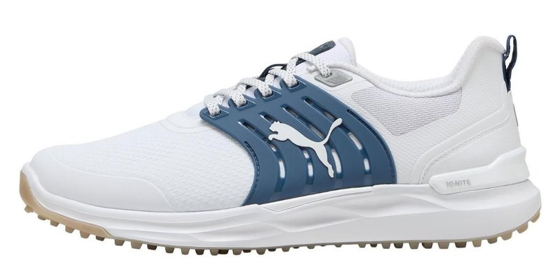 Puma IGNITE Elevate 2 herr golfskor, vit/blå