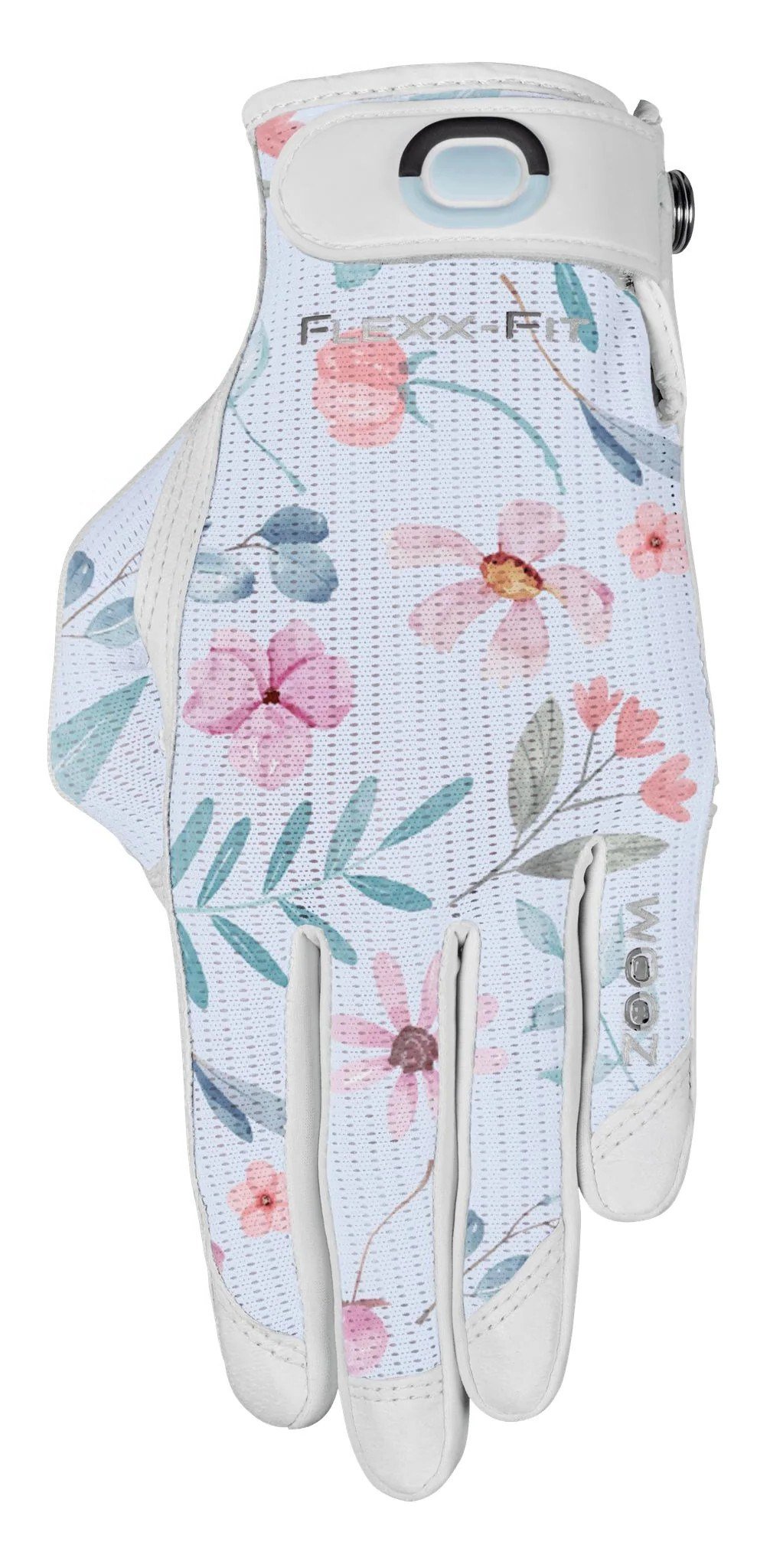 Zoom Sun Style Powernet damhandske, vit/blomma