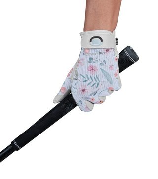 Zoom Sun Style Powernet damhandske, vit/blomma