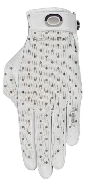 Zoom Sun Style Powernet damhandske, vit/polka dot