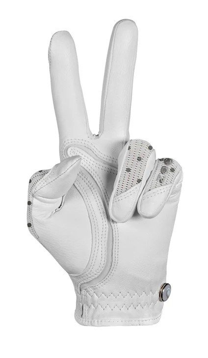 Zoom Sun Style Powernet damhandske, vit/polka dot