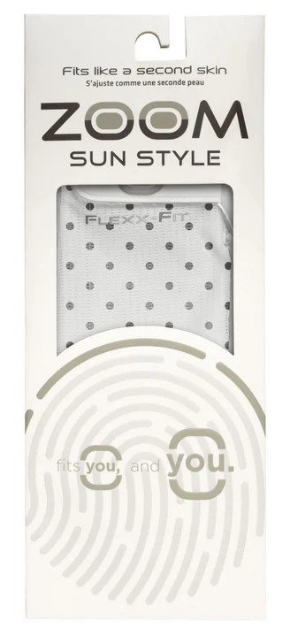 Zoom Sun Style Powernet damhandske, vit/polka dot