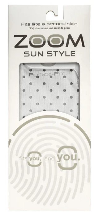 Zoom Sun Style Powernet damhandske, vit/polka dot