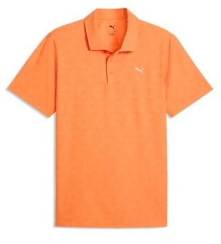 Puma Mattr Deco Jacquard herr polo, melon glow