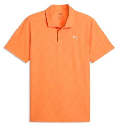 Puma Mattr Deco Jacquard herr polo, melon glow