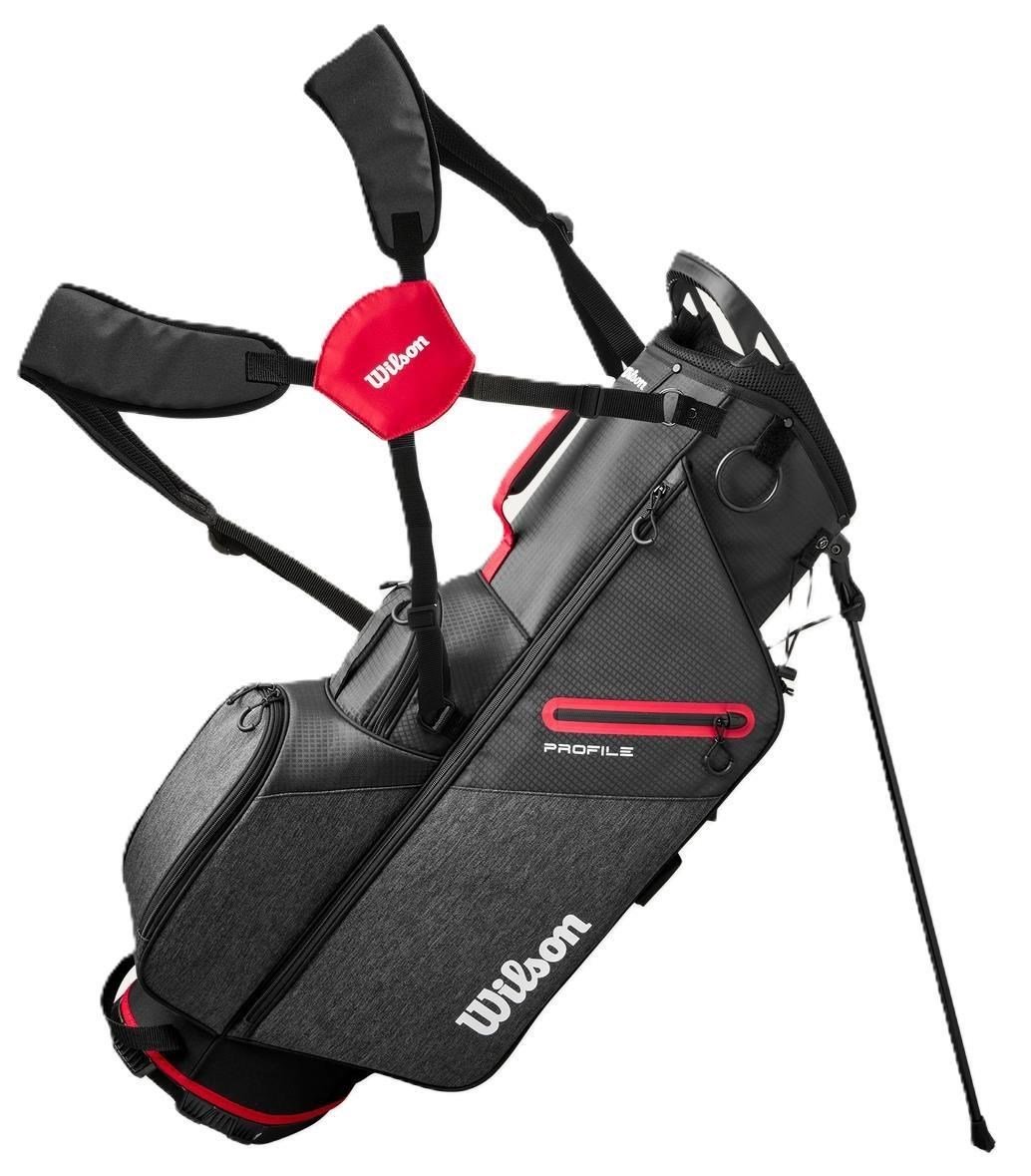 Wilson Profile herr golfset, stål, MRH + ståbag, svart/röd/silver