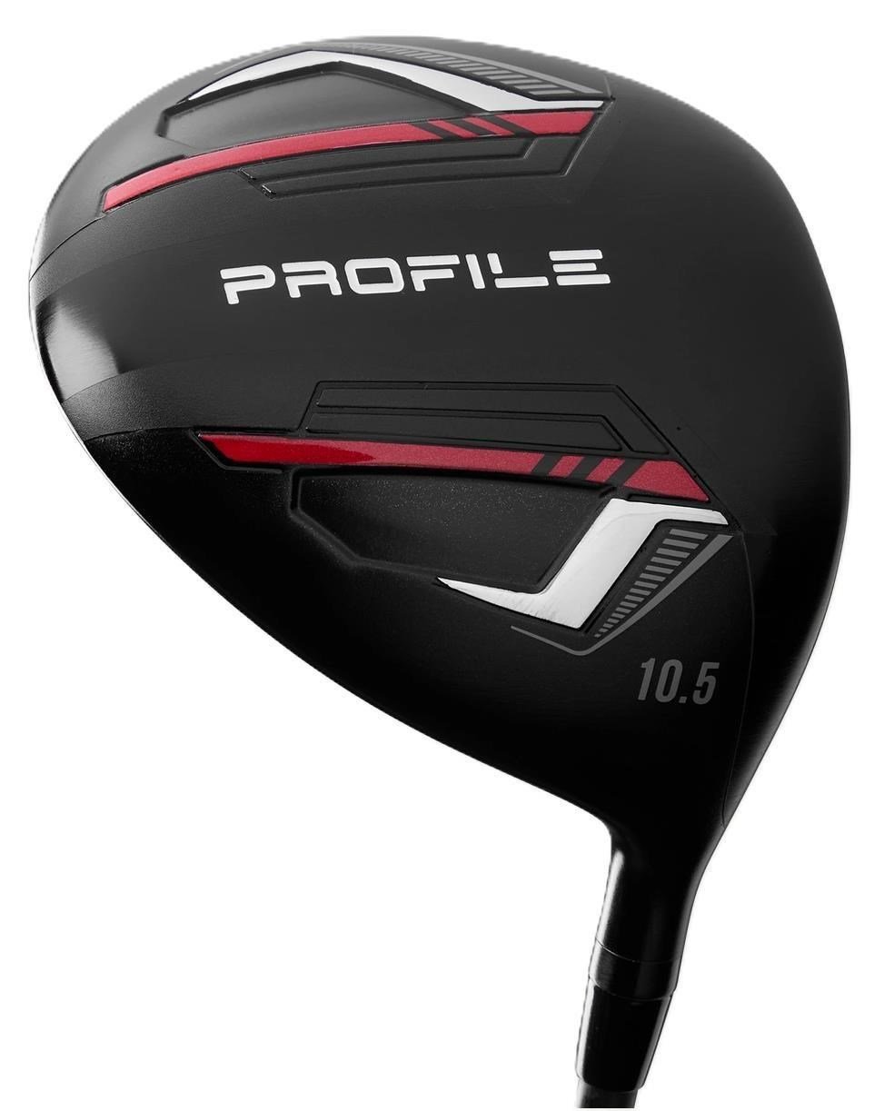 Wilson Profile herr golfset, stål, MRH + ståbag, svart/röd/silver